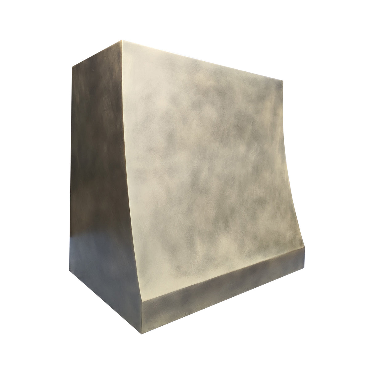 USA Artisan Brass Stove Hood Featuring Non direction Texture URHB-71