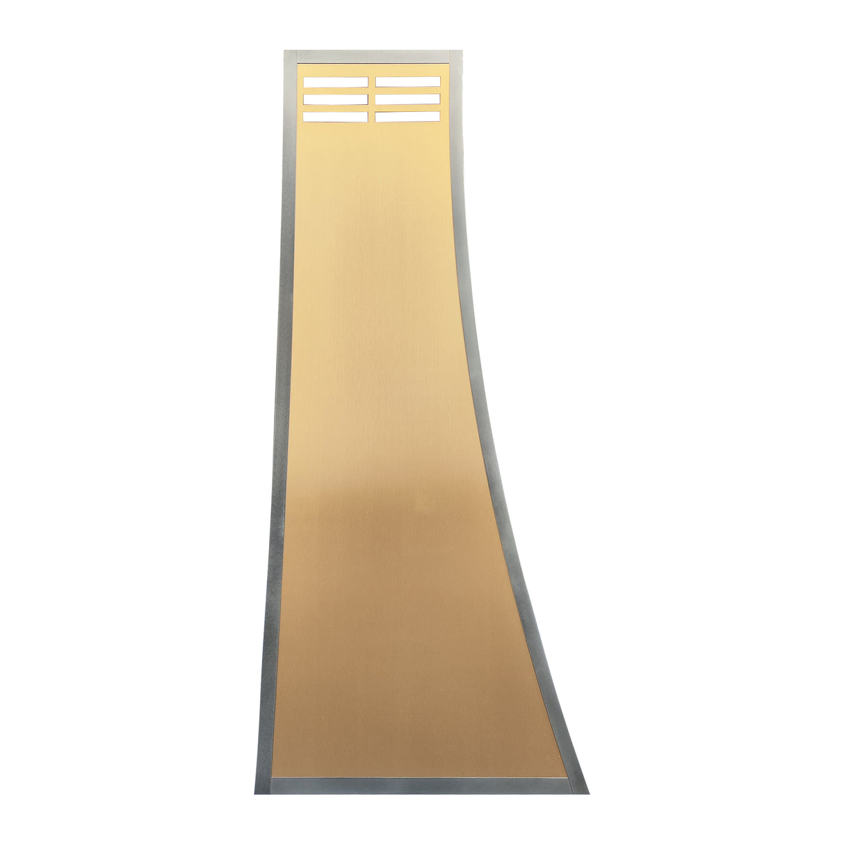 USA Artisan Brass Stove Hood Featuring Stainless Steel Straps URHB-83