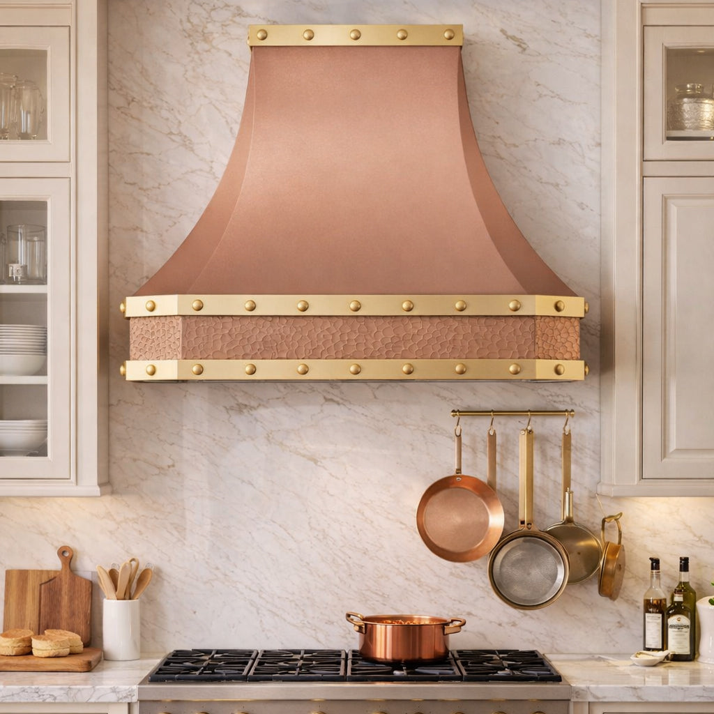 USA Artisan Custom Natural Copper Range Hood URHC-76