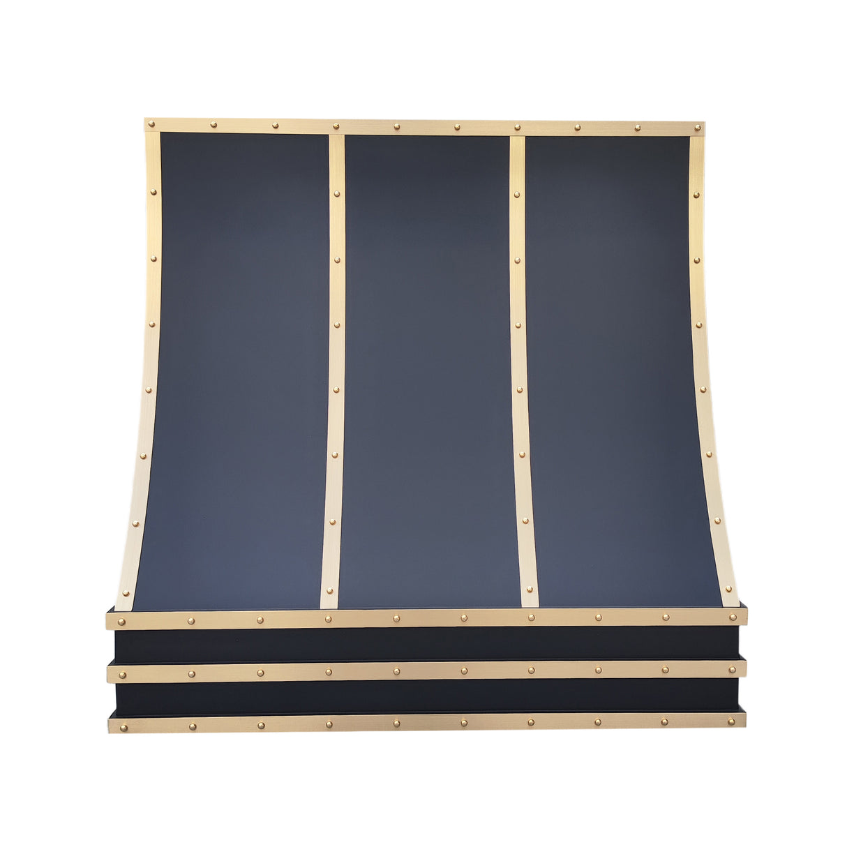 USA Artisan Custom Vent Hood with Brass Accent URHS-45