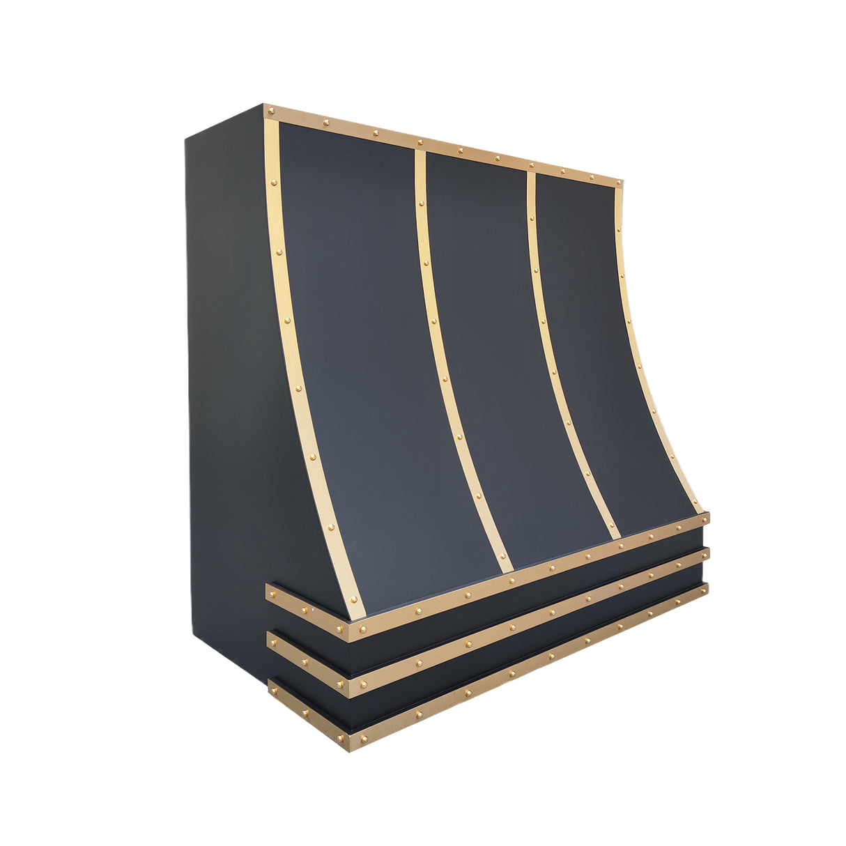USA Artisan Custom Vent Hood with Brass Accent URHS-45