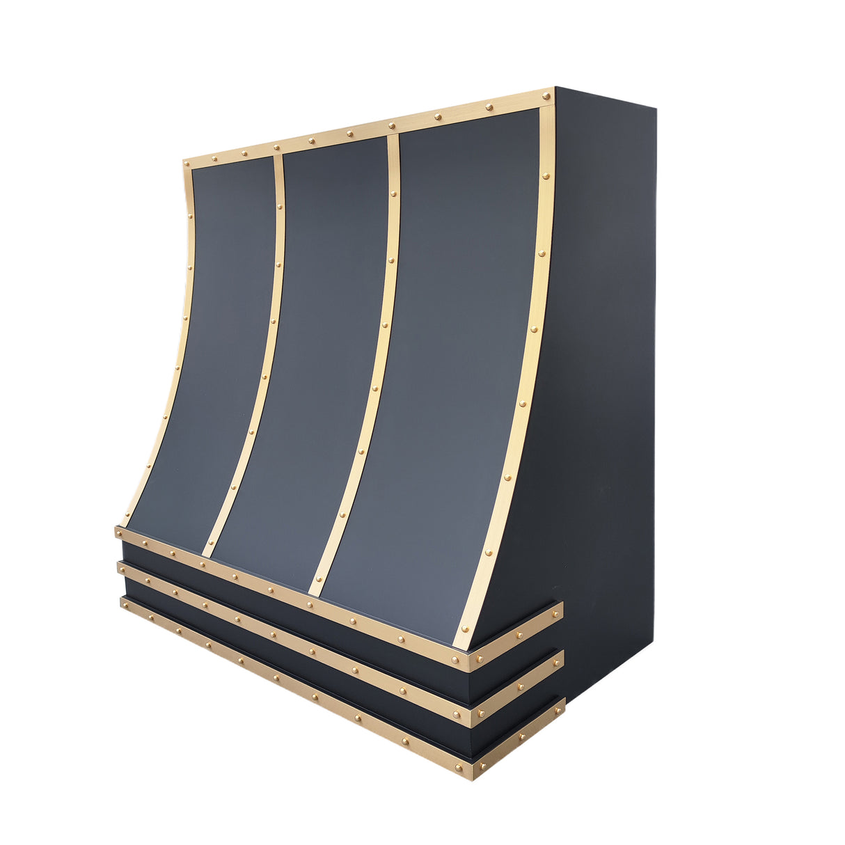 USA Artisan Custom Vent Hood with Brass Accent URHS-45