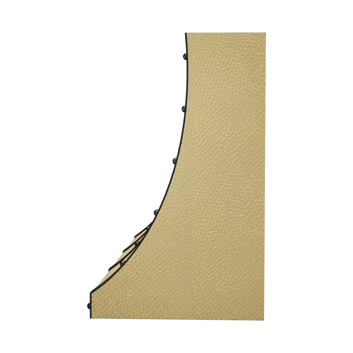 USA Handmade Brass Range Hood with Decorative Straps URHB-61