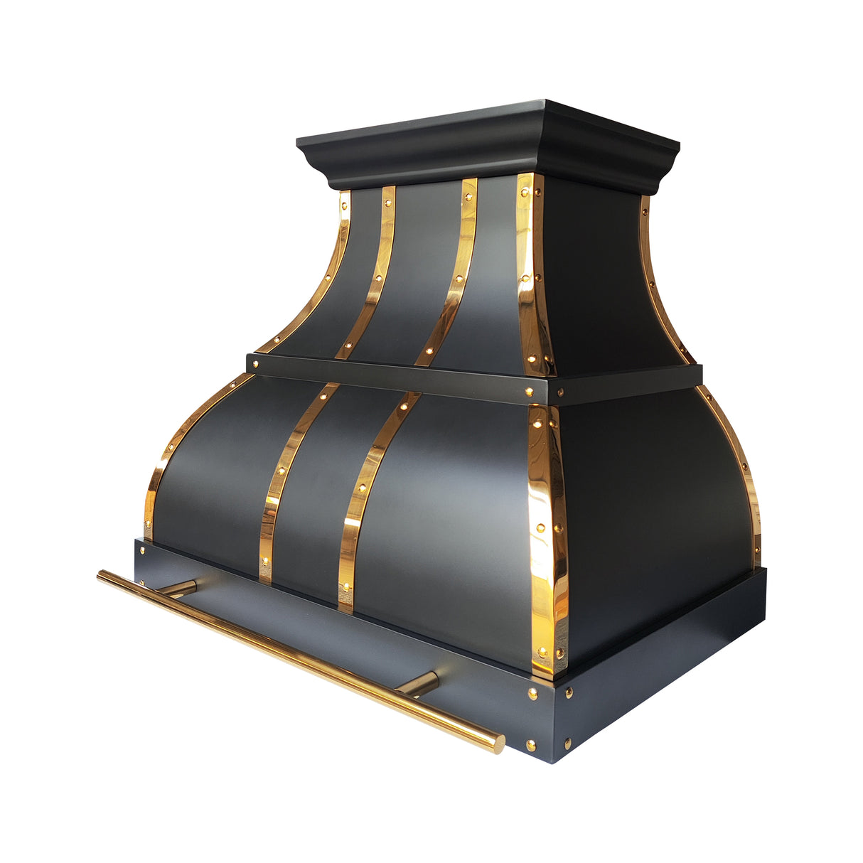 USA Black Designer Bell Shaped Stainless Steel Vent Hood URHS-216