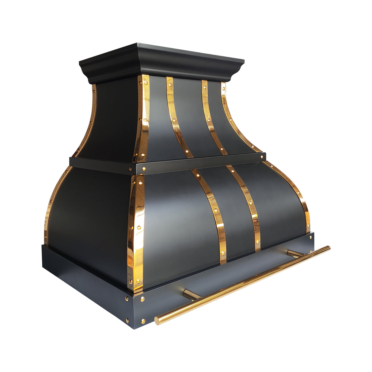 USA Black Designer Bell Shaped Stainless Steel Vent Hood URHS-216