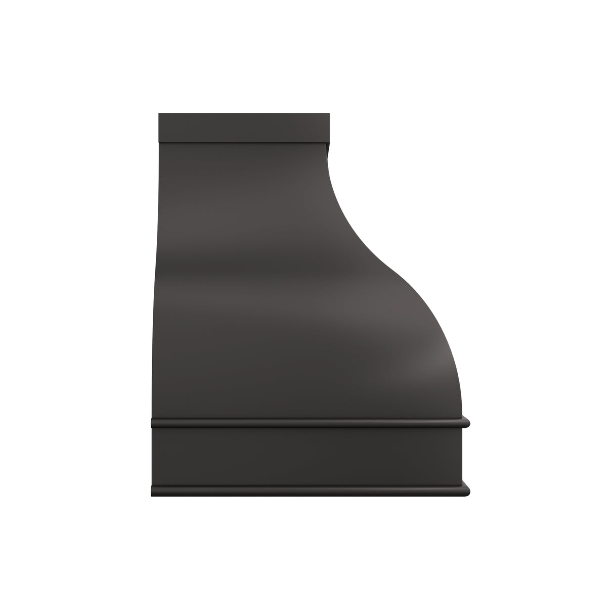 USA Black Minimal Stainless Steel Vent Hood with Custom Bell Shaped URHS-237