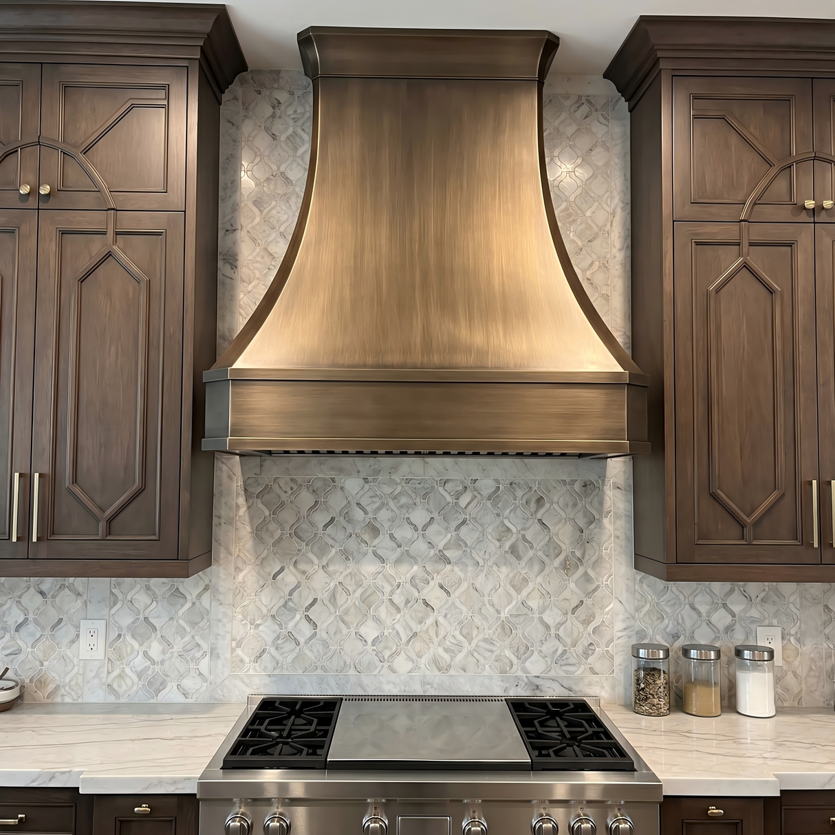 USA California Antique Brass Kitchen Hood URHB-45