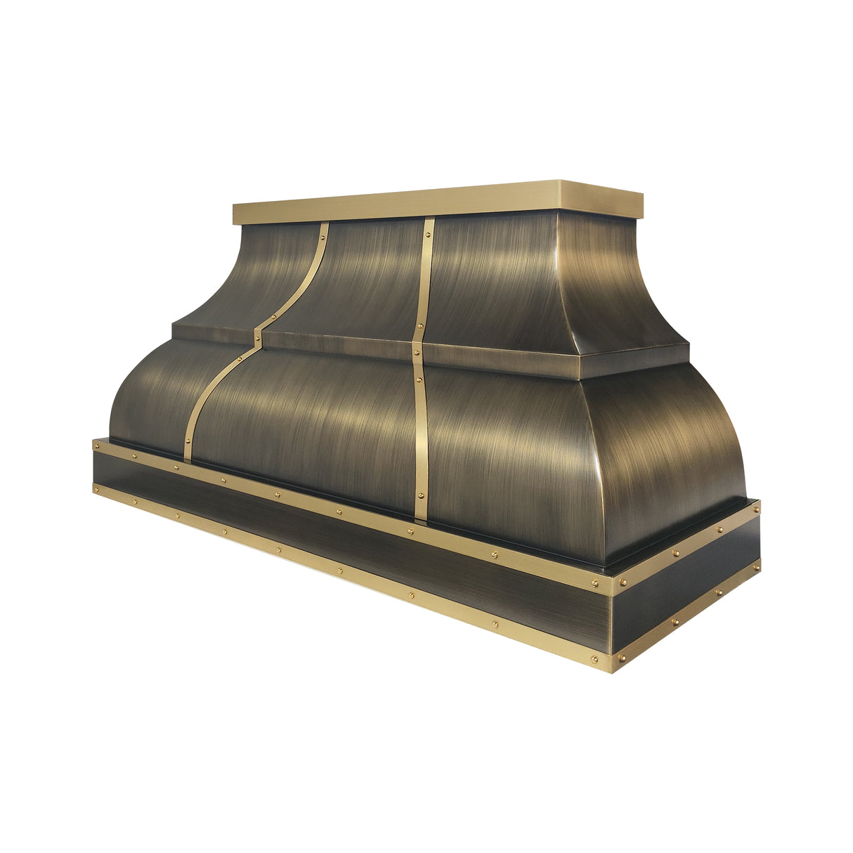 USA Classic Antique Handcrafted Brass Range Hood URHB-142
