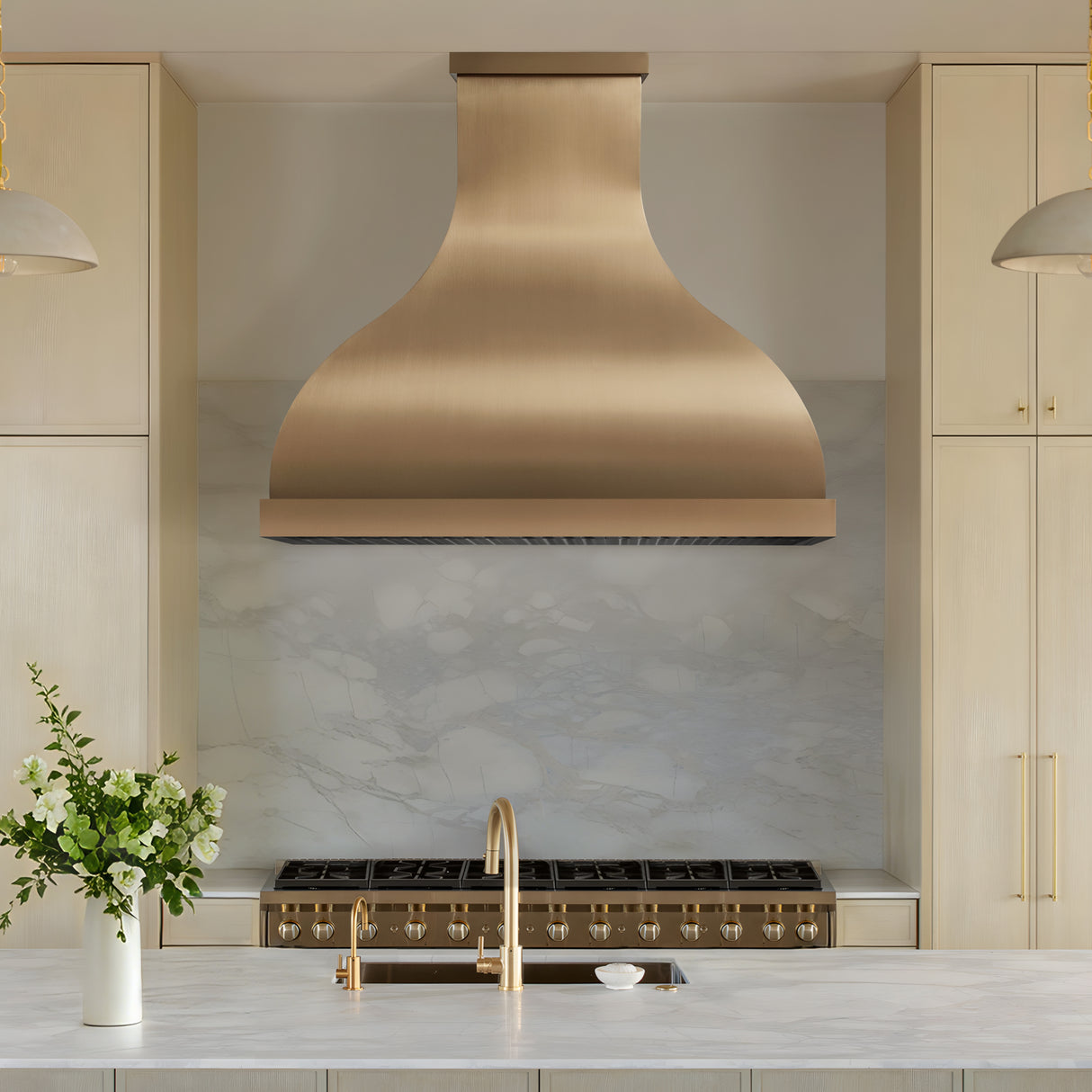 USA Classic Bell Shaped Brass Vent Hood URHB-111
