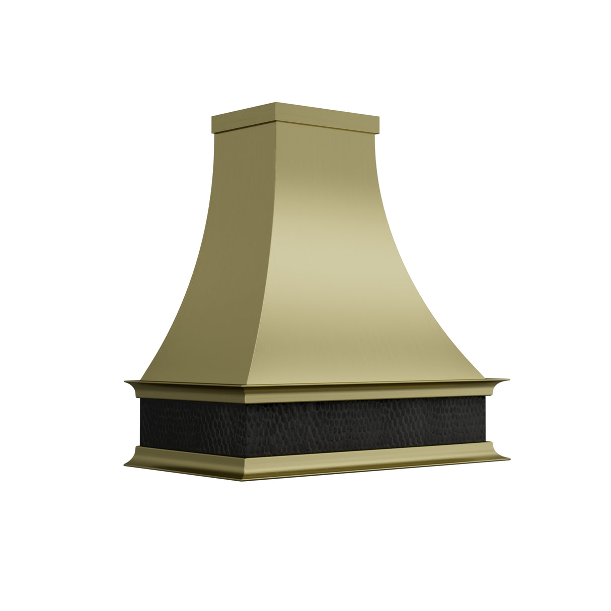 USA Classic Brass Stove Hood with Bronze Copper Apron URHB-112