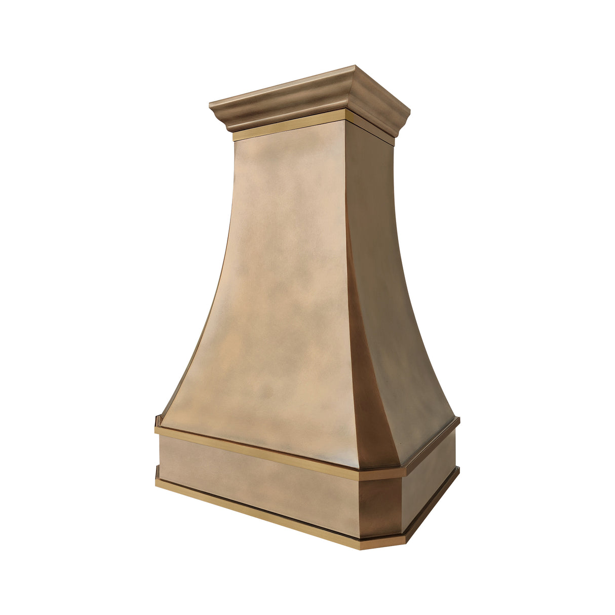 USA Classic Handmade Non-directional Antique Brass Range Hood URHB-136