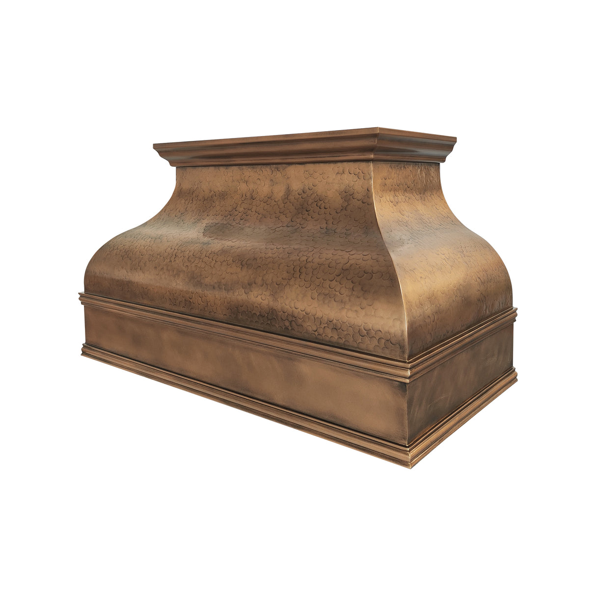 USA Classic Non-direction Antique Brass Vent Hood with Soft Hammered Finish URHB-145