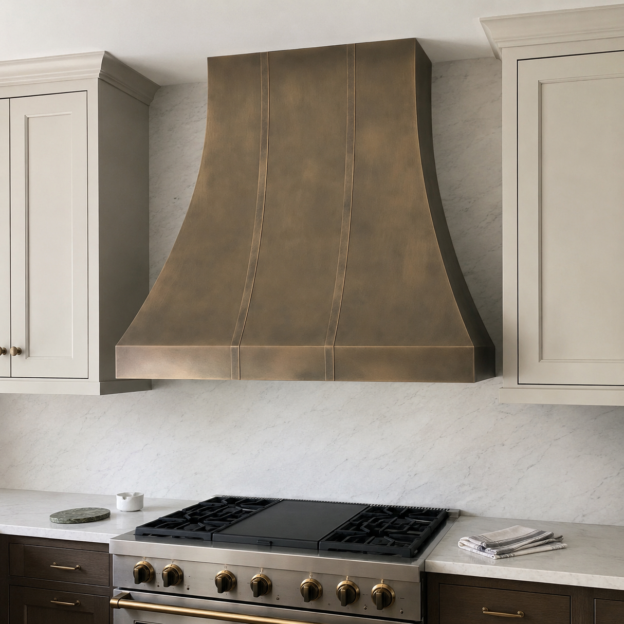 USA Classic Non-direction Antique Custom Brass Exhaust Hood URHB-134