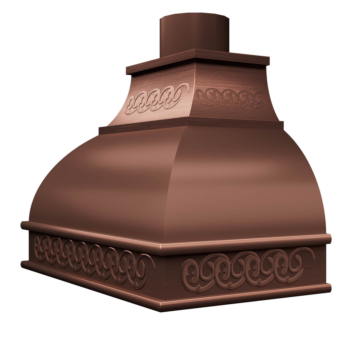 USA Copper Range Hood with Artisan Apron URHC-09