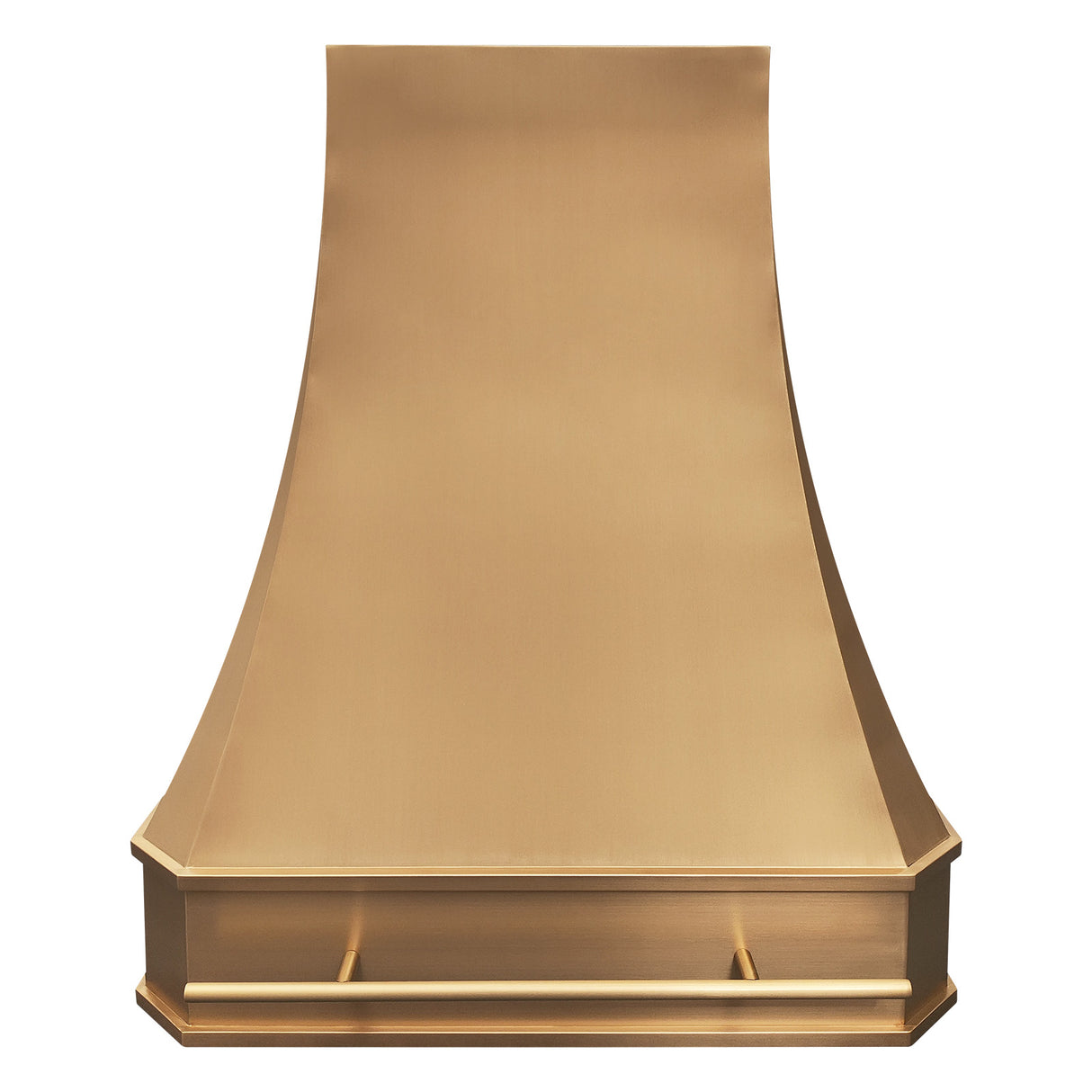 USA Curved Brass Range Hood for Modern Kitchens URHB-03
