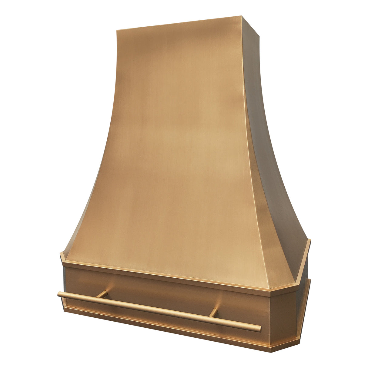 USA Curved Brass Range Hood for Modern Kitchens URHB-03