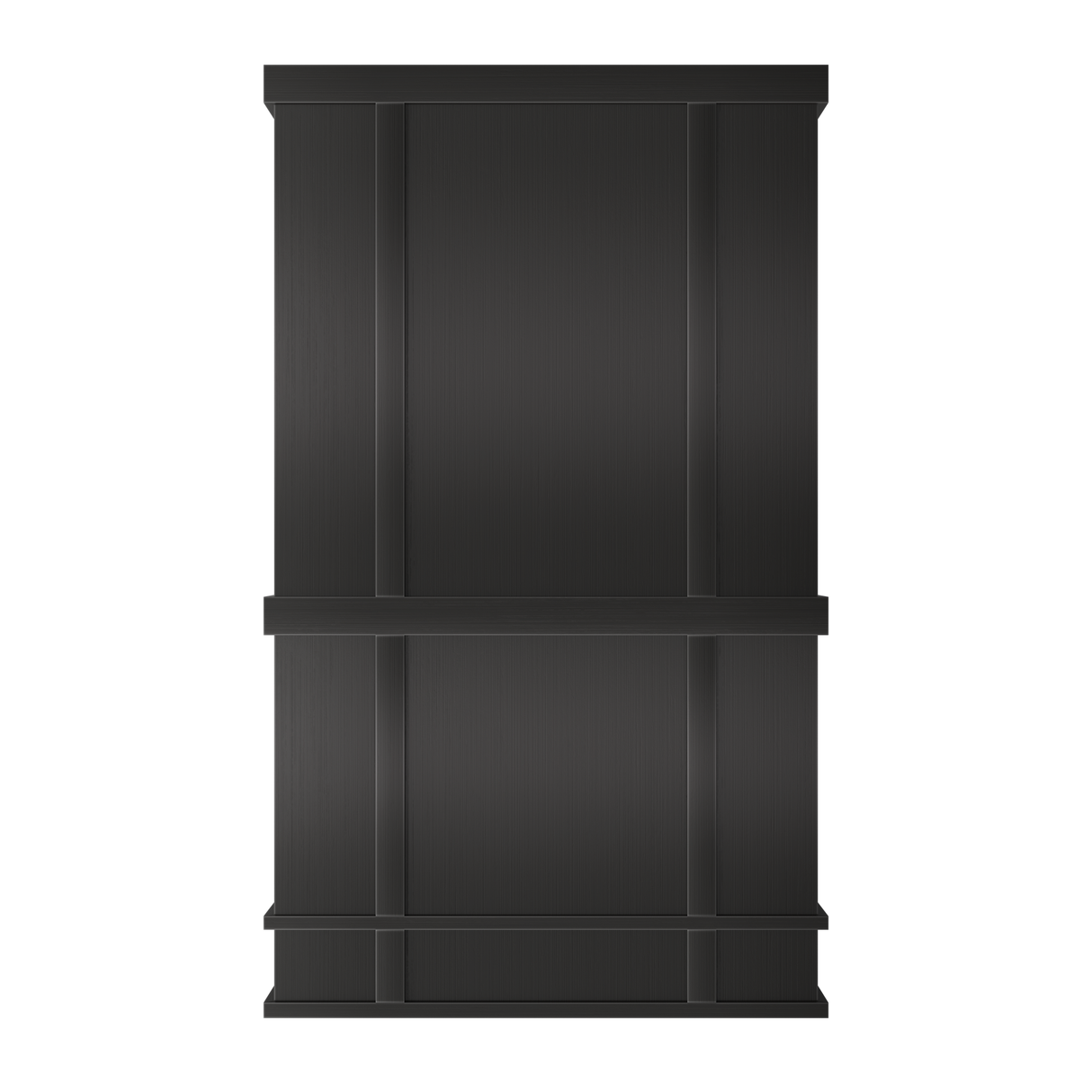 USA Custom Artisan Stainless Steel Vent Hood with Black Finish URHS-07