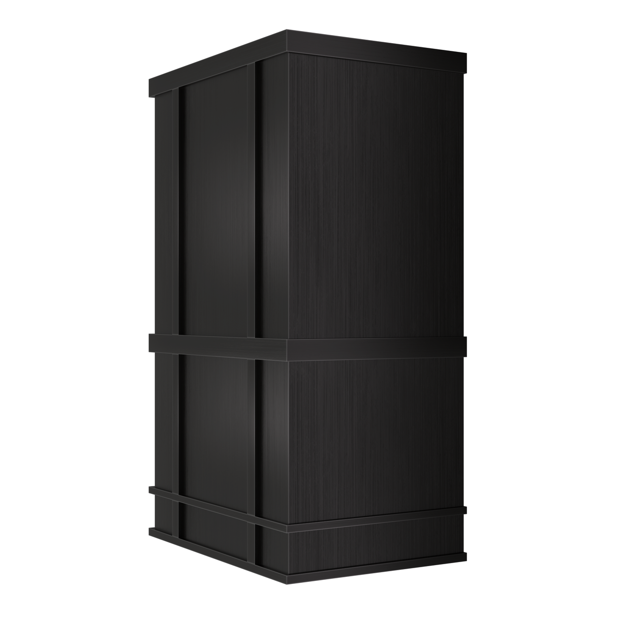 USA Custom Artisan Stainless Steel Vent Hood with Black Finish URHS-07