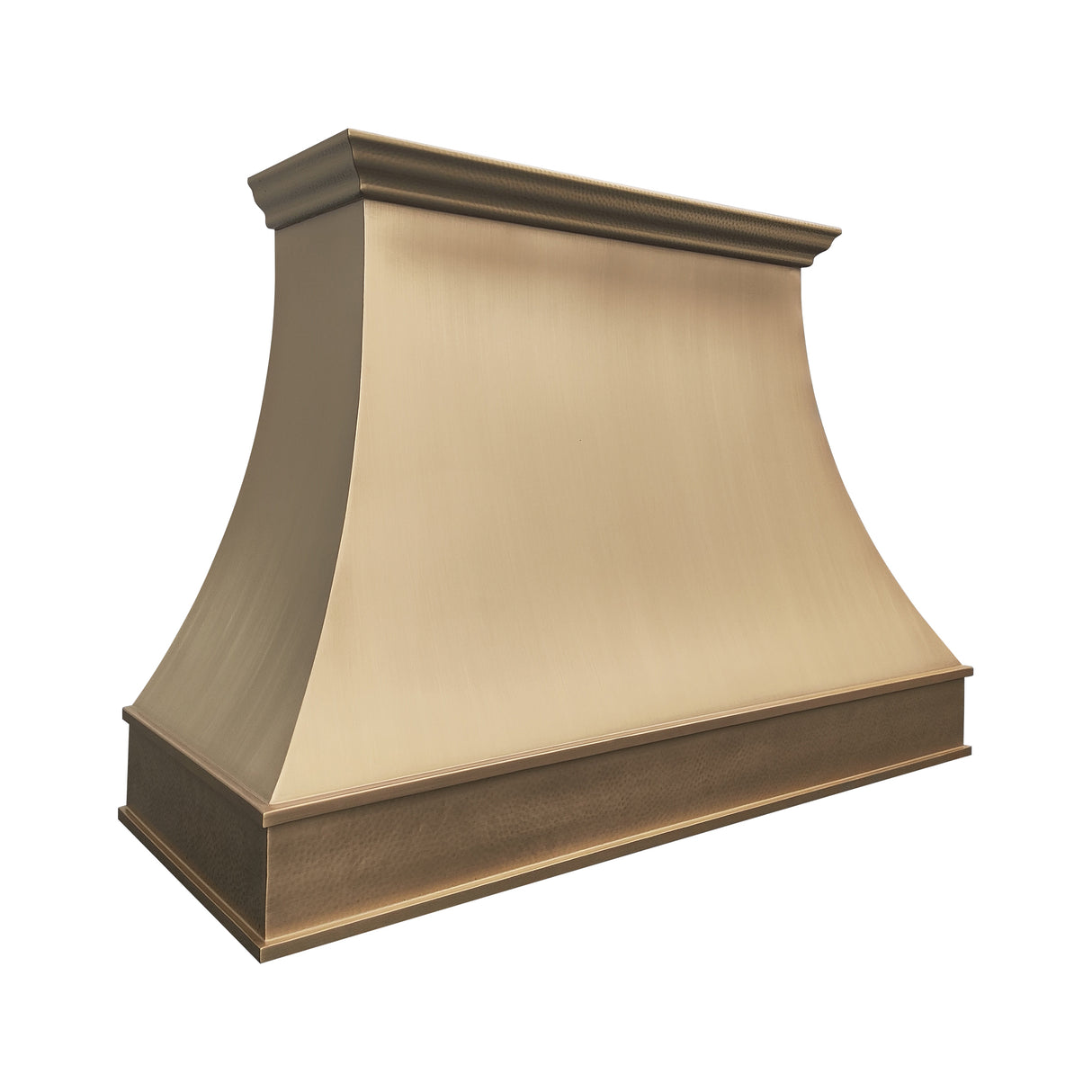 USA Custom Brass Range Hood with Artisan Curved Shaped URHB-77