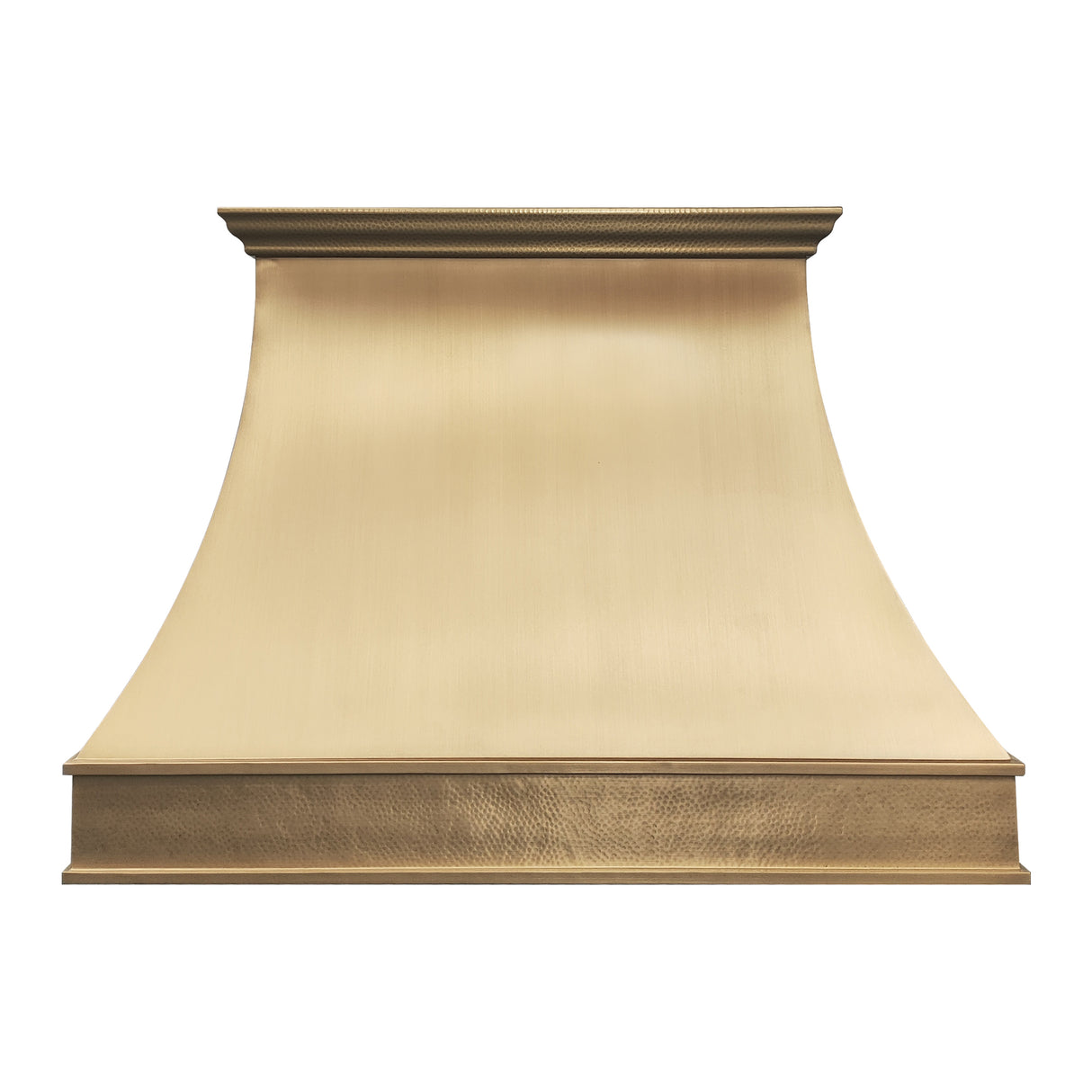 USA Custom Brass Range Hood with Artisan Curved Shaped URHB-77