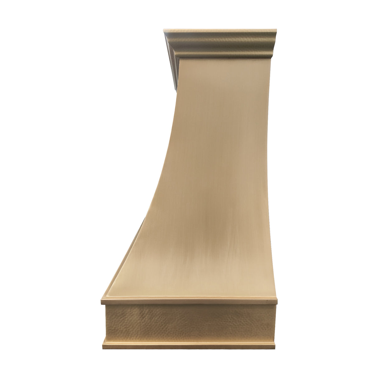 USA Custom Brass Range Hood with Artisan Curved Shaped URHB-77