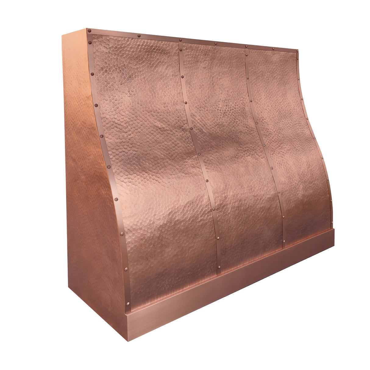 USA Custom Classic Copper Kitchen Hood with Hammered Finish URHC-03