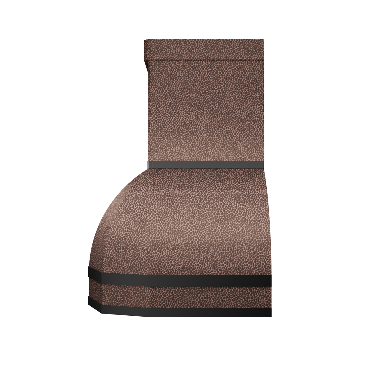 USA Custom Copper Range Hood with Geometric Mixed Design URHC-15