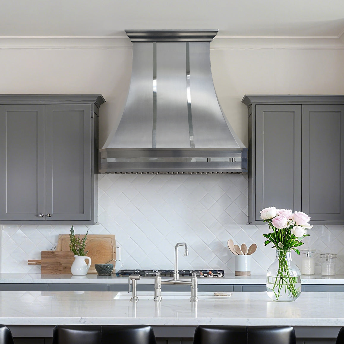 USA Custom Stainless Steel Kitchen Hood URHS-04