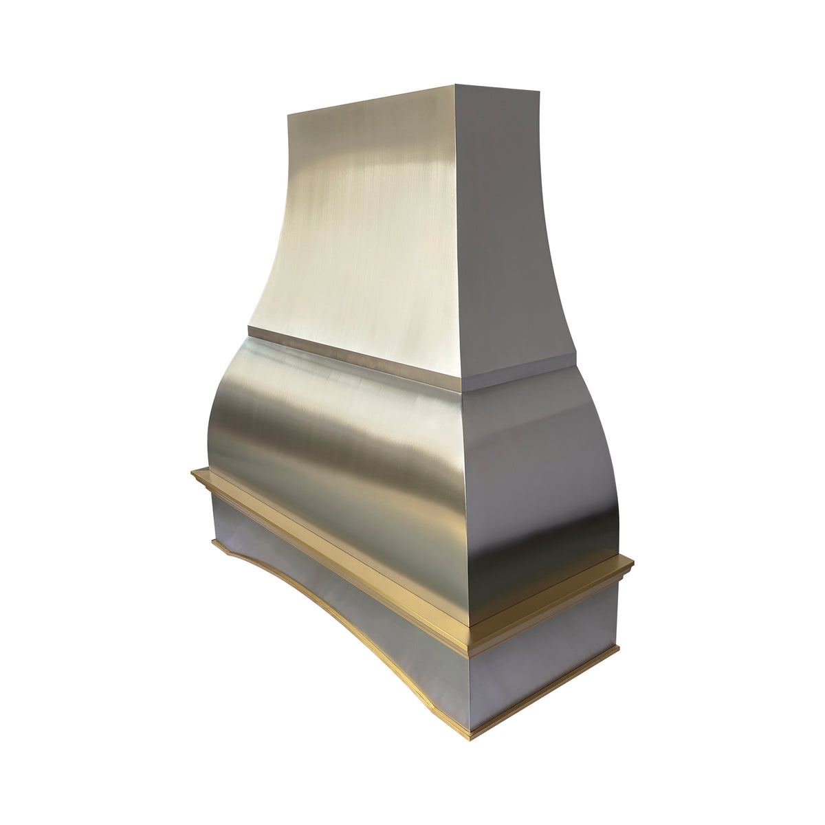 USA Custom Stainless Steel Kitchen Hood with Designer Apron URHS-255