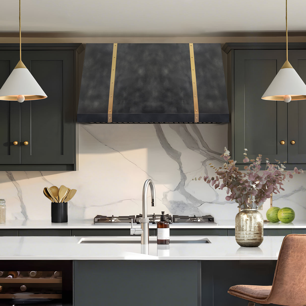 USA Custom Minimal Zinc Range Hood URHZ-01