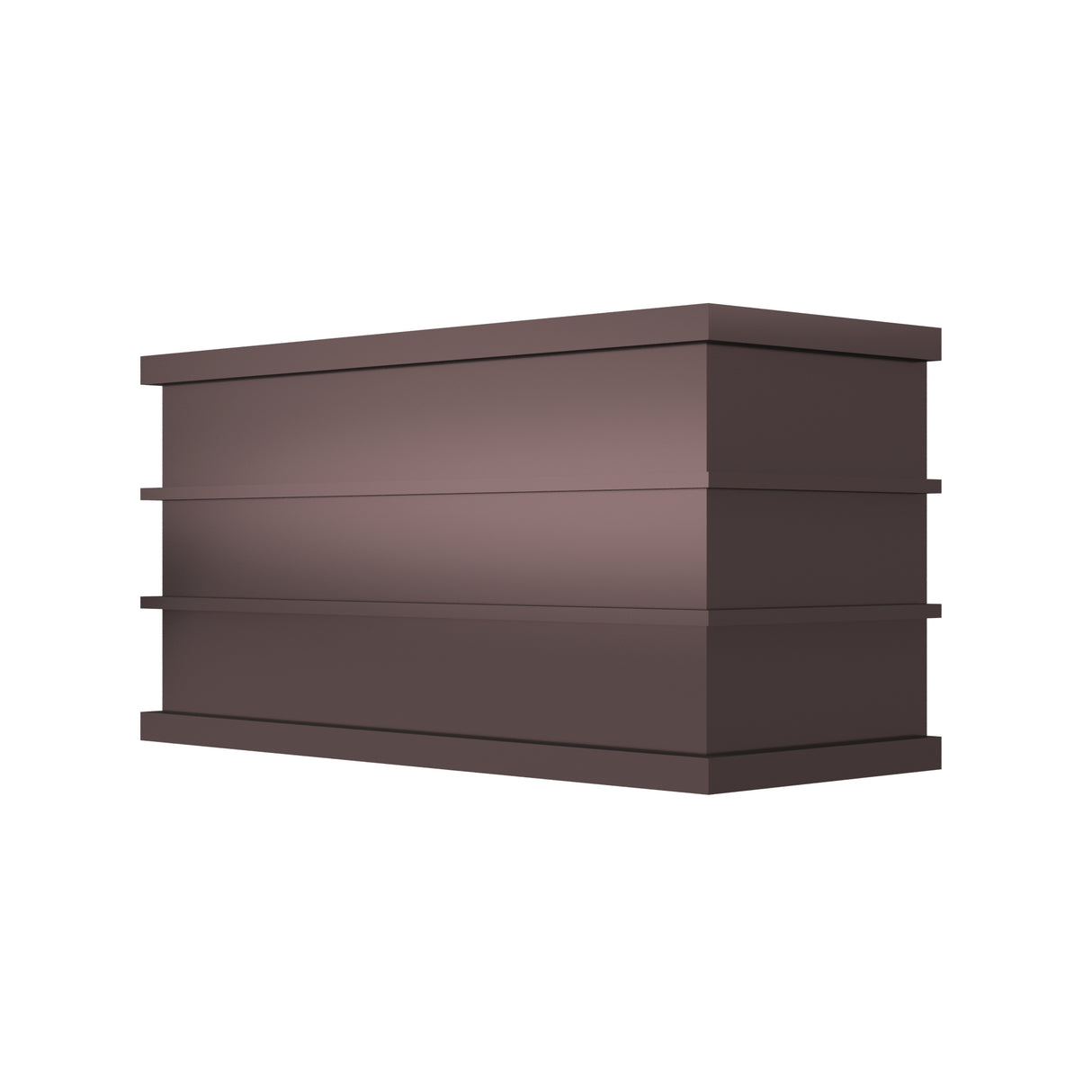 USA Designer Antique Copper Exhaust Hood Featuring Box Shaped URHC-89