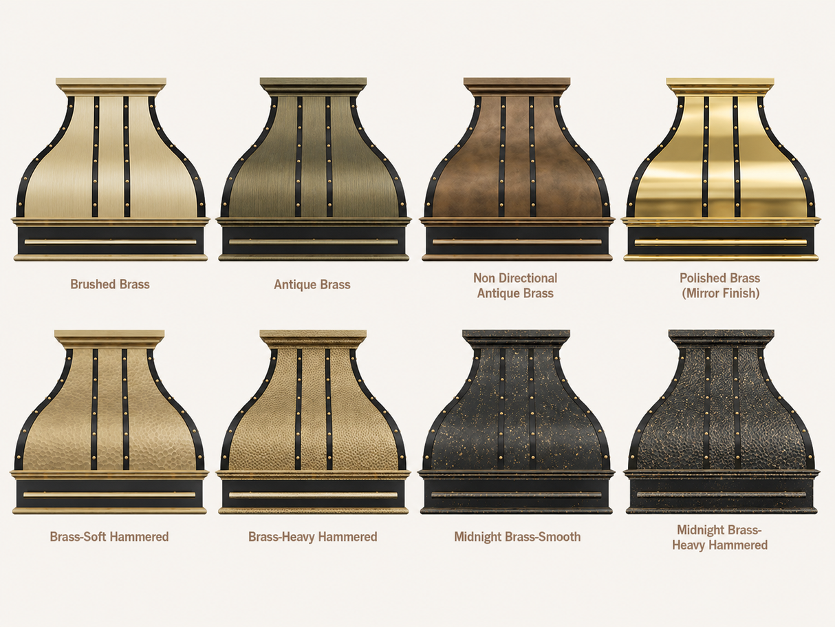 USA Designer Bell Shaped Brass Exhuast Hood URHB-107