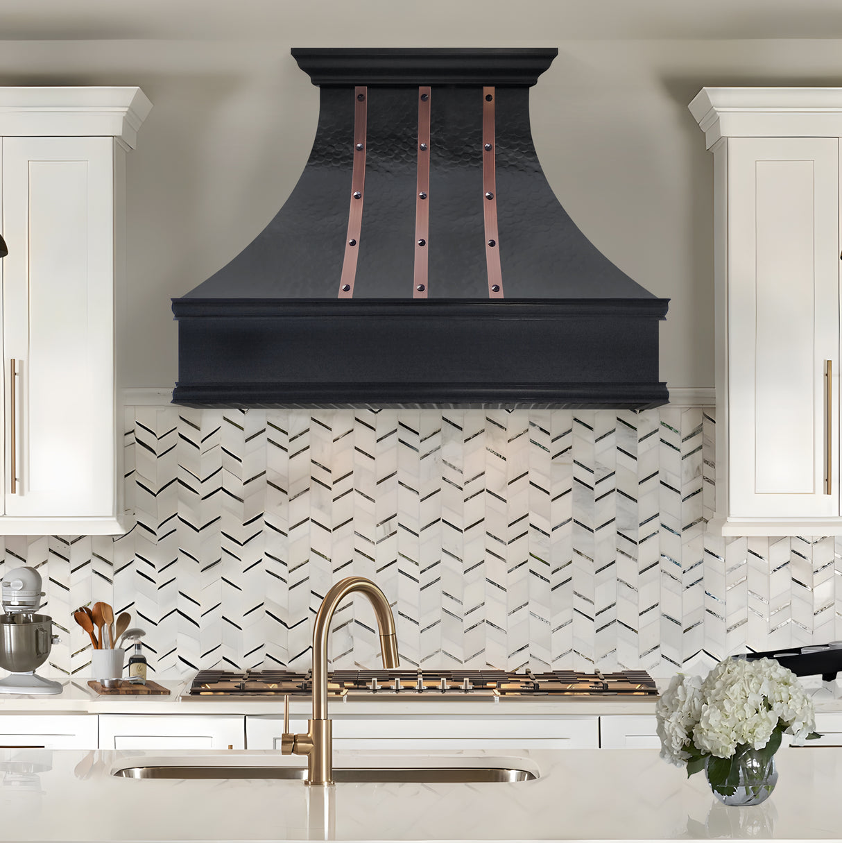 USA Designer Custom Bronze Copper Stove Hood URHC-74