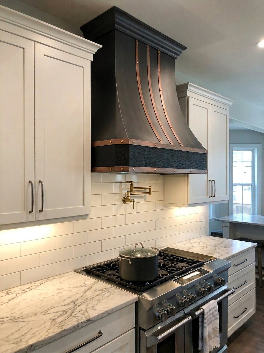 USA Designer Custom Bronze Copper Stove Hood URHC-95