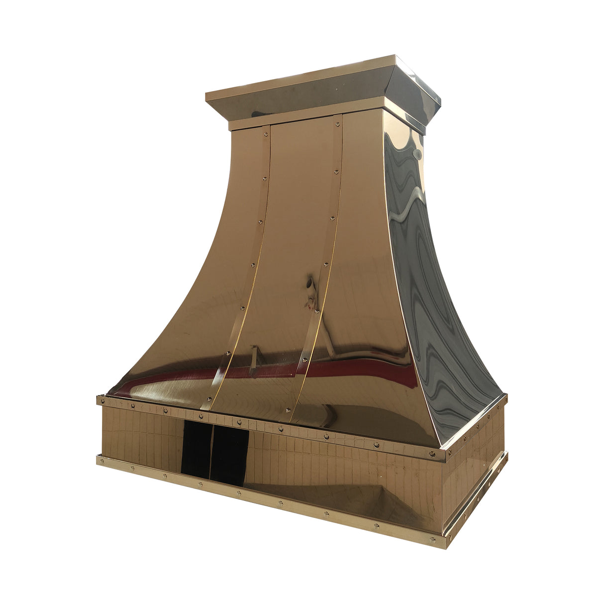 USA Designer Custom Polished Brass Vent Hood URHB-123