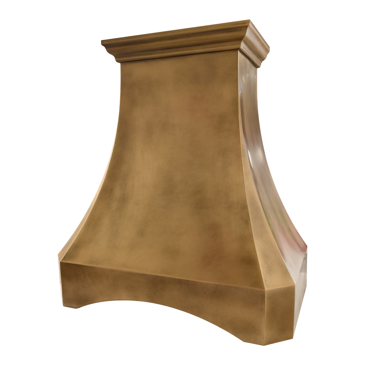 USA Designer Non-directional Antique Brass Kitchen Hood with Arch Apron URHB-167