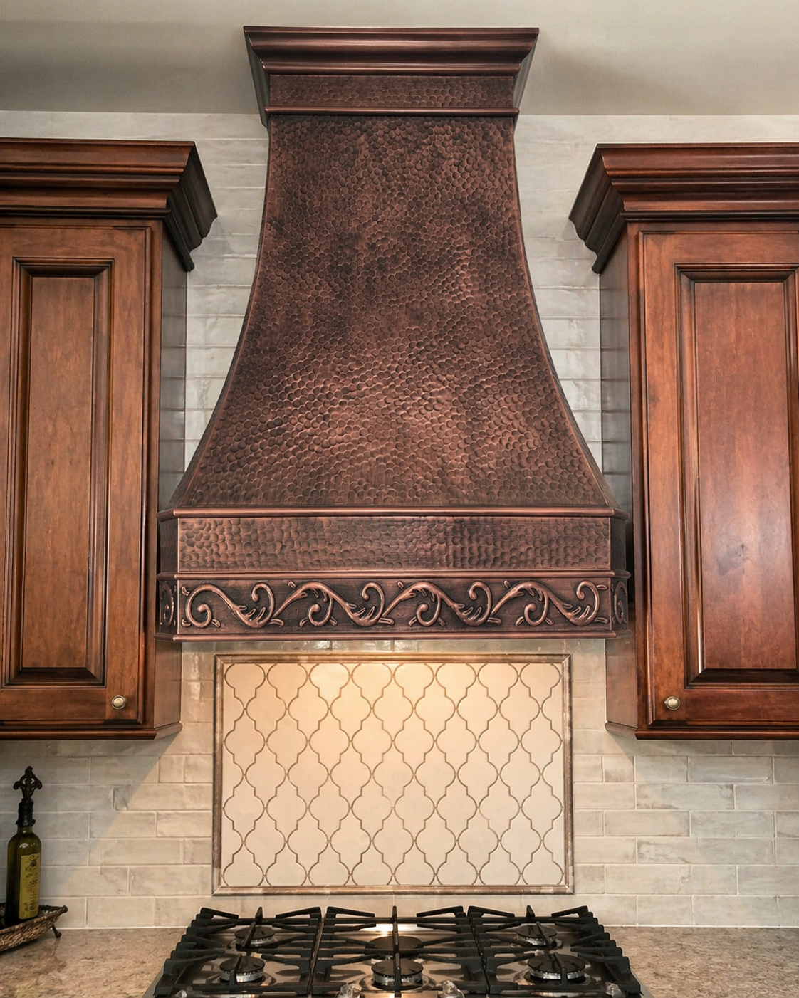 USA Elegant Antique Custom Copper Stove Vent Hoods URHC-33