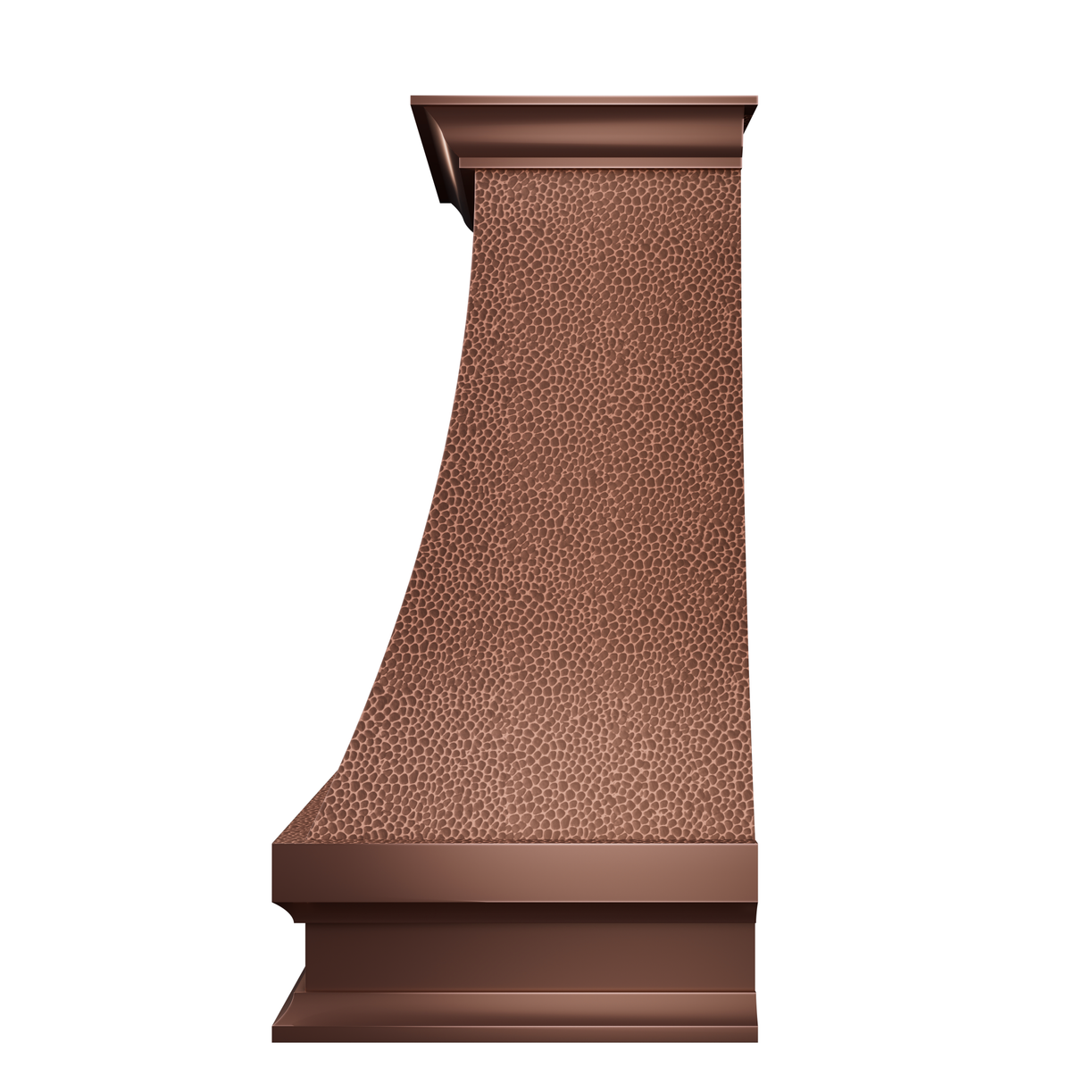 USA Classic Custom Copper Range Hood with Curved Design URHC-14