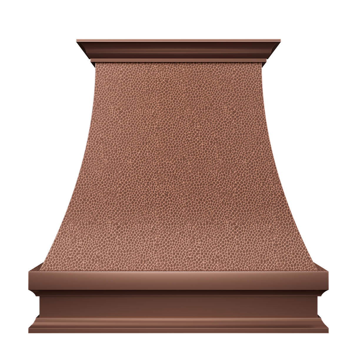 USA Classic Custom Copper Range Hood with Curved Design URHC-14