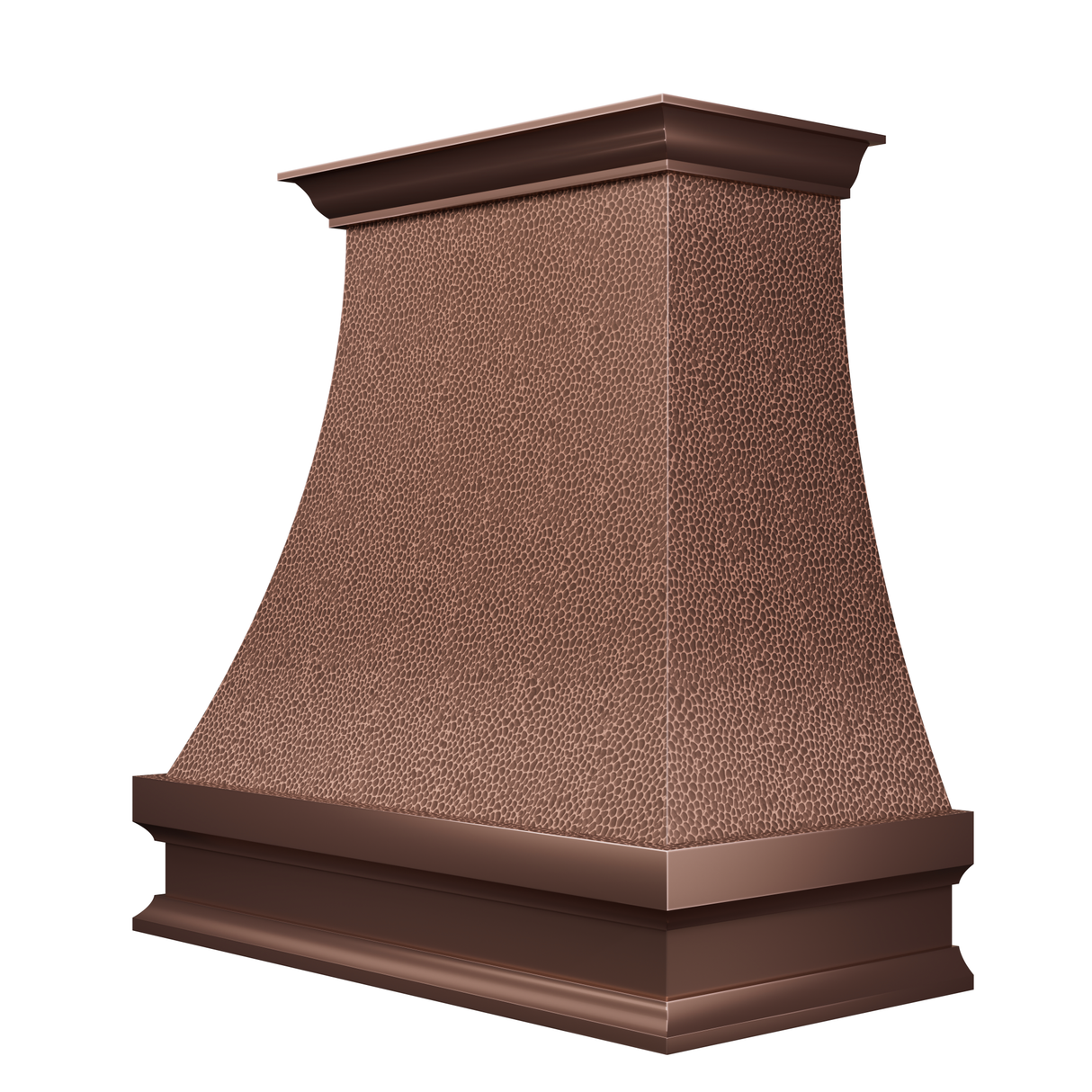 USA Classic Custom Copper Range Hood with Curved Design URHC-14