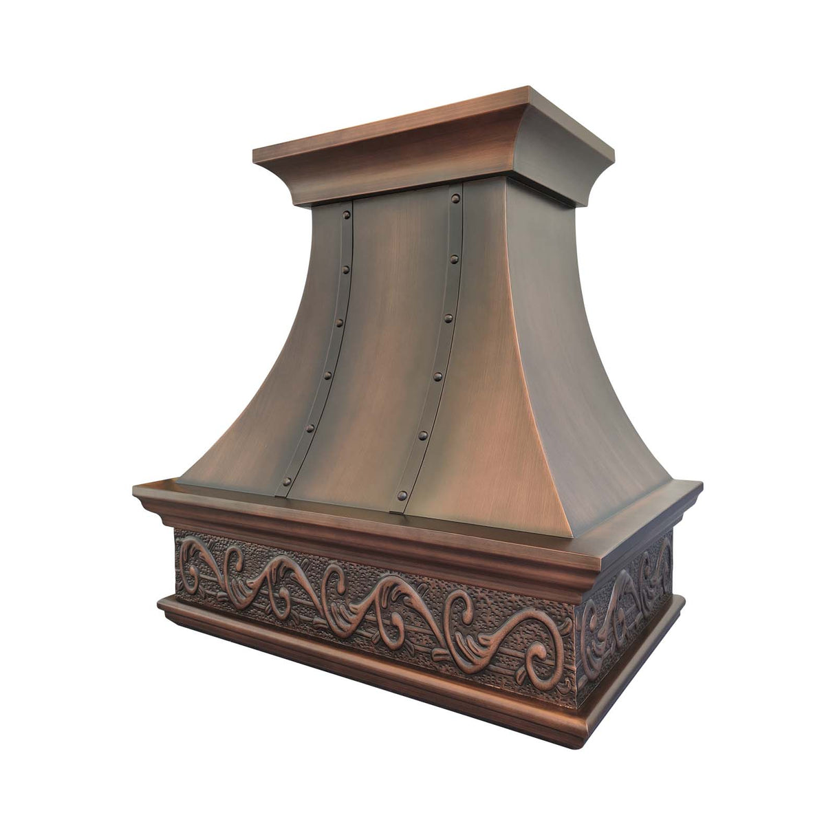 USA Artisan Copper Vent Hood for Luxury Kitchen URHC-02
