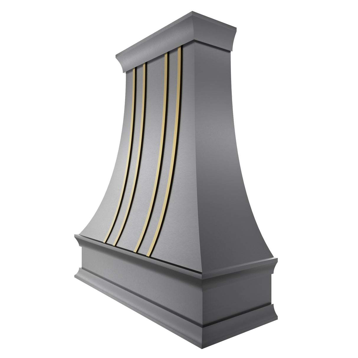 USA Industrial Metal Range Hood with Brass Straps URHS-25