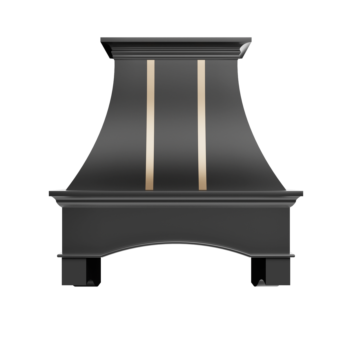 USA Luxury Stainless Steel Vent Hood with Black Finish URHS-17