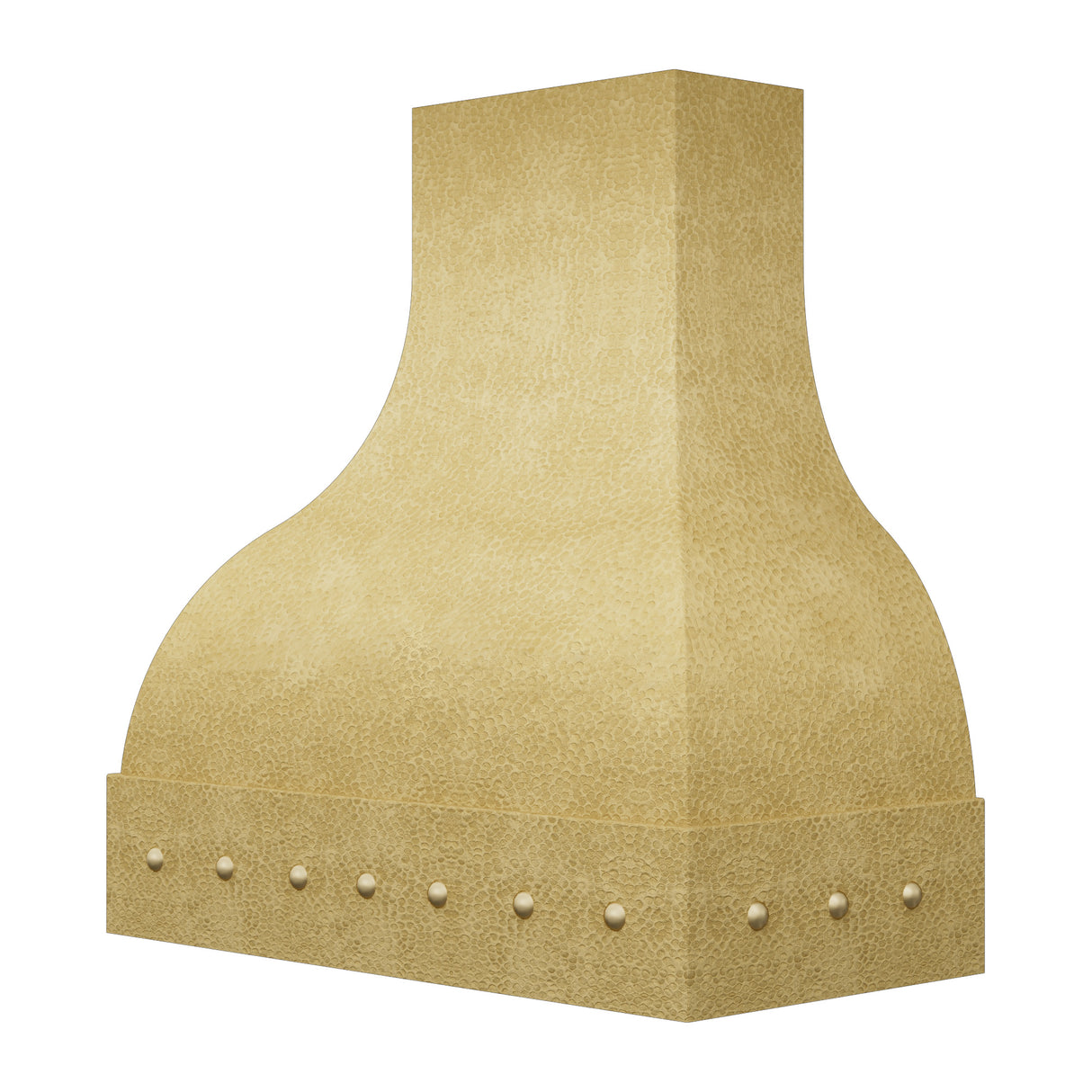 USA Luxury Bell Shaped Brass Vent Hood with Soft Hammered Texture URHB-60