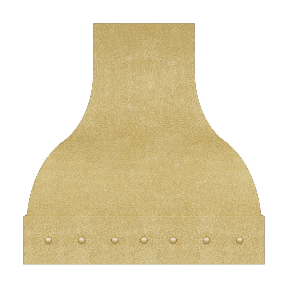 USA Luxury Bell Shaped Brass Vent Hood with Soft Hammered Texture URHB-60