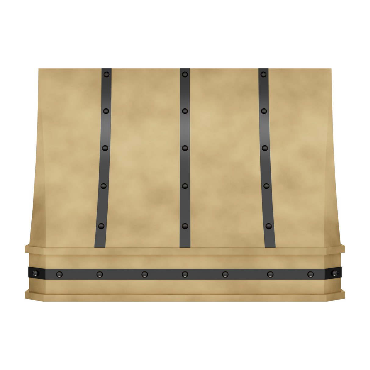 USA Luxury Brass Vent Hood with Handcraft Straps URHB-72