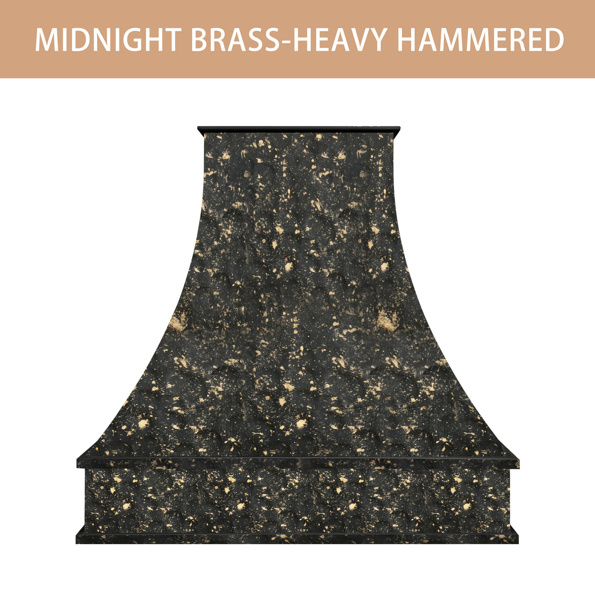 USA Luxury Midnight Brass Vent Hood with Heavy Hammered Texture URHB-70