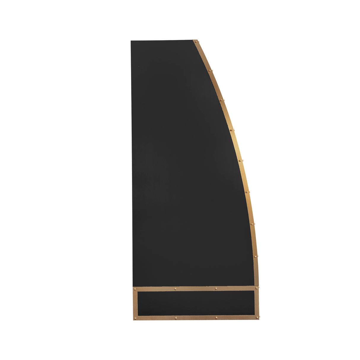 USA Luxury Stainless Steel Kitchen Hood with Artisan Brass Rivets URHS-133