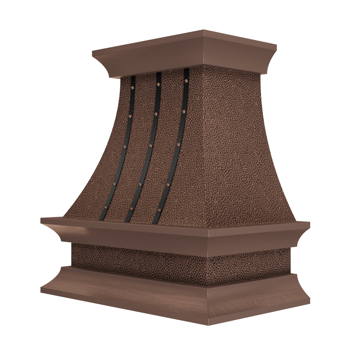 USA Custom Metal Range Hood with Handcrafted Details URHC-17