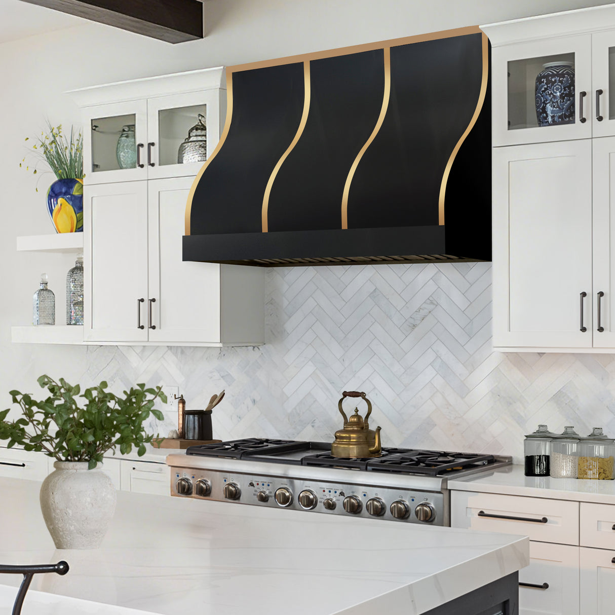 USA Minimal Black Stainless Steel Exhaust Hood URHS-172